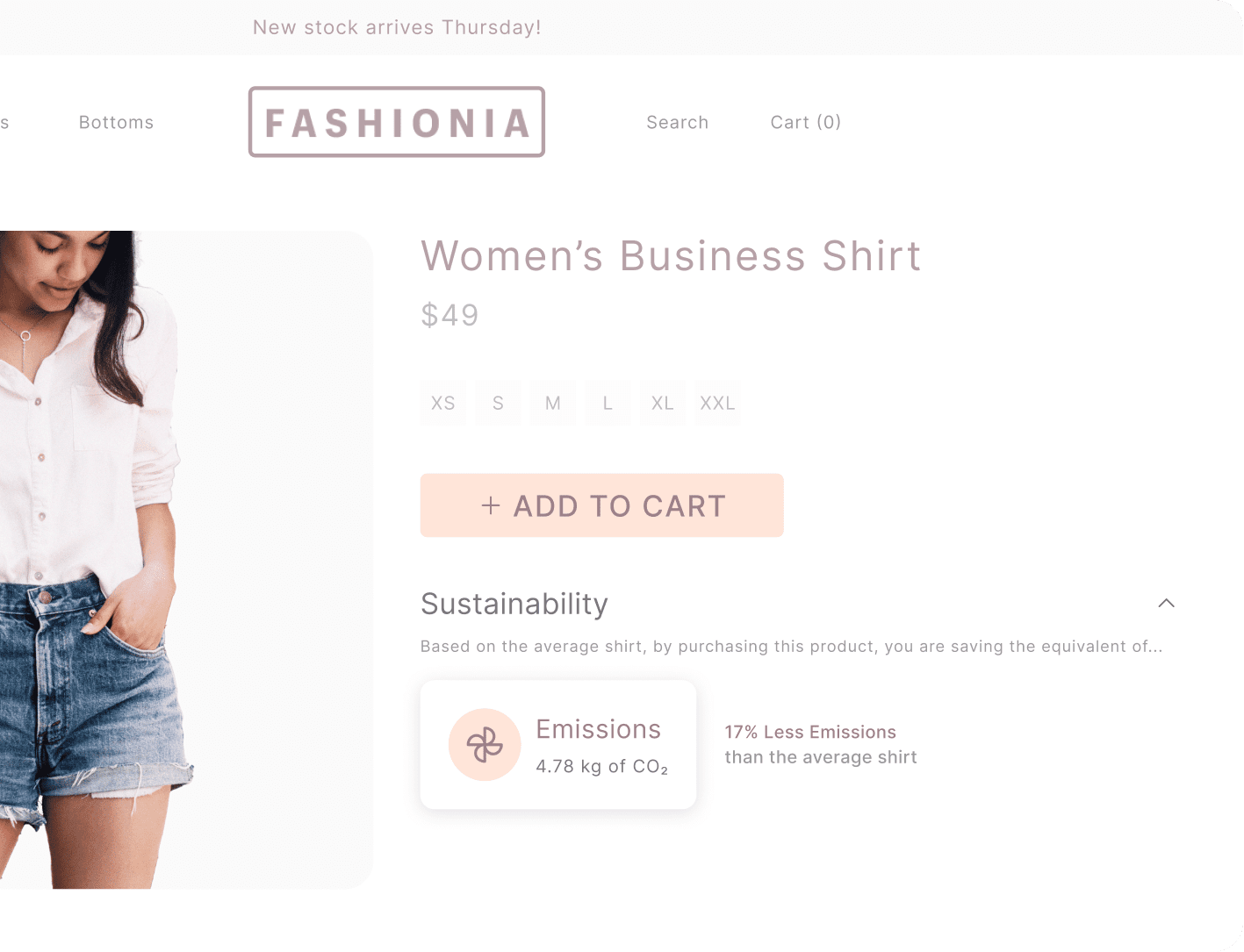 Showcase sustainable equivalents